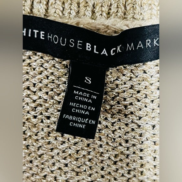 White House Black Market golden sweater size S like new ππ» - Picture 5 of 8